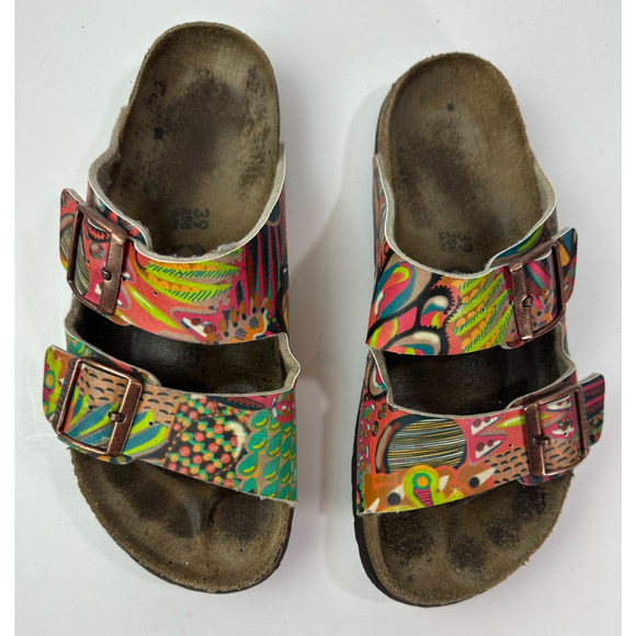 Birkenstock Papillio Dorothy Sandal African Wax Raspberry Slides Size 39 US 8 - Picture 12 of 13